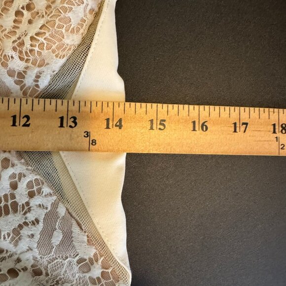 Luxxel Cream Colored Lace Naked Dress, Halter Neck, Clubbing Dress, Size Large - Picture 7 of 8